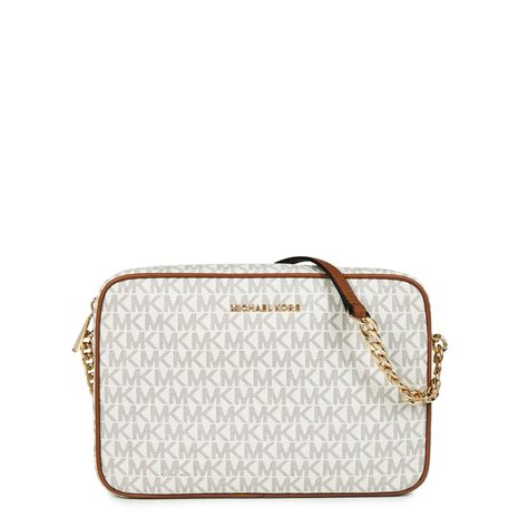 michael kors camera bag white|michael kors camera crossbody bag.